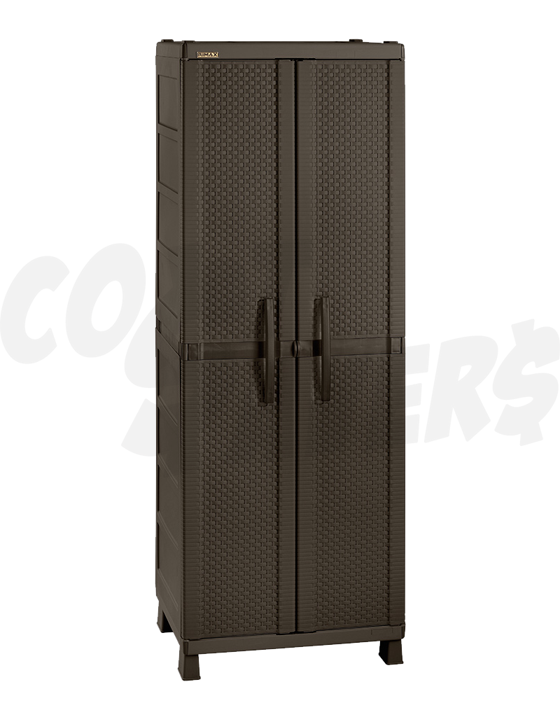 Rimax Resin Wicker Mocha Wardrobe Cost Savers