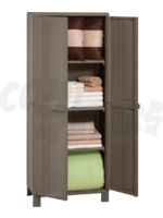 Rimax Rimax Star Plastic Home Utility Cabinet (Mocha)