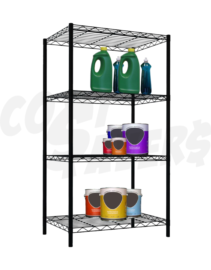 Home Basics 4 Tier Wire Shelving Cost Savers