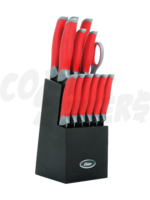 Oster Oster Lindbergh 14 Pc. Cutlery Set S/Steel (RED)