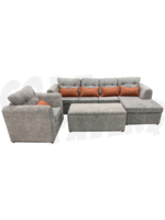 Zara L-Shaped Sectional w/ Single Chair