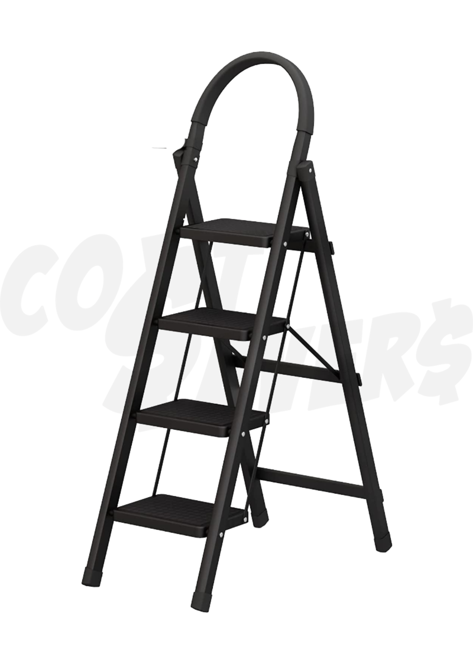 Family-Use 4 Step Ladder (Black)