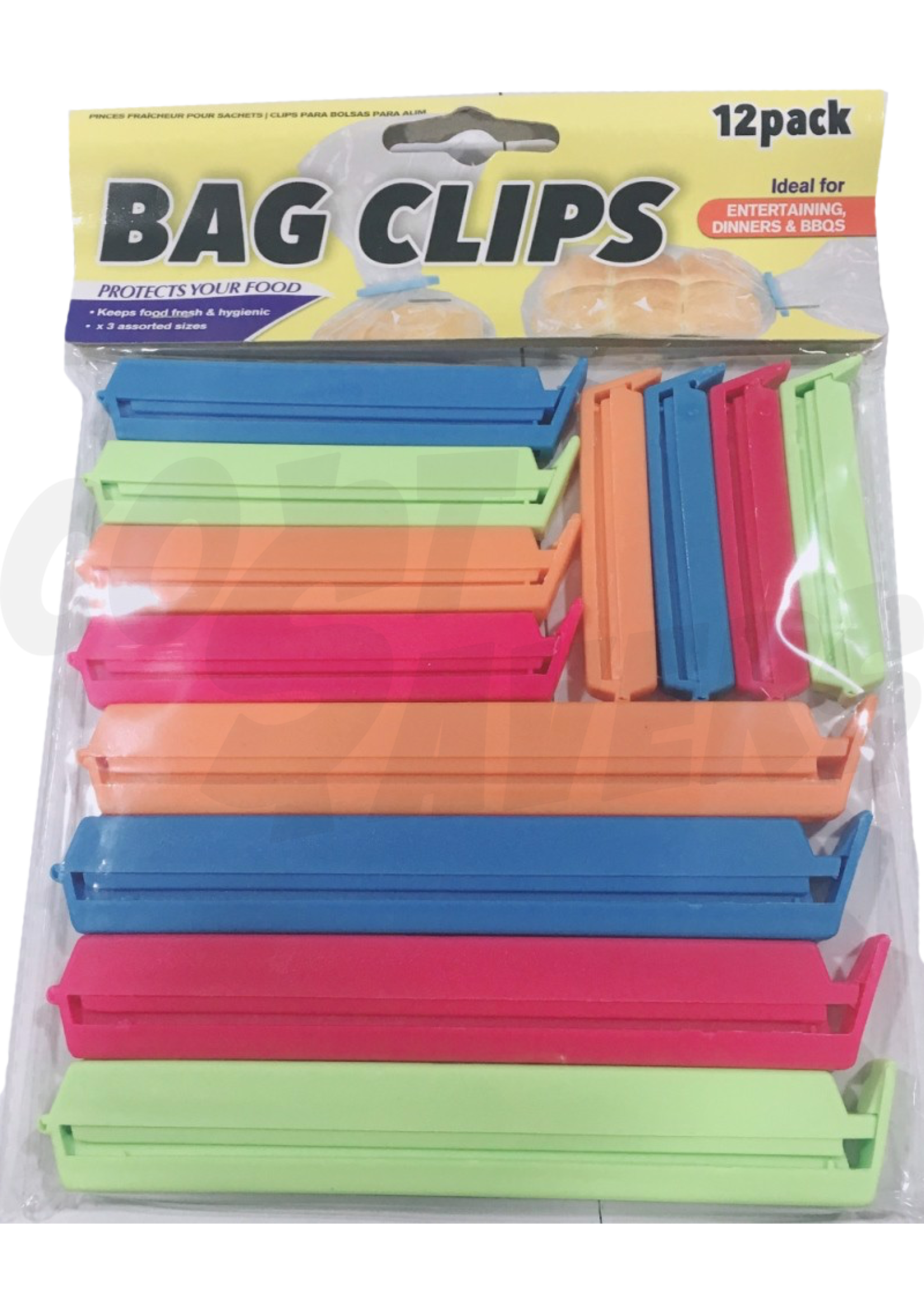 UBL 12pc Bag Clips (ASST)