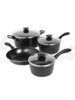 Gibson Gibson 7pc Carbon Steel Cook Ware (Black)