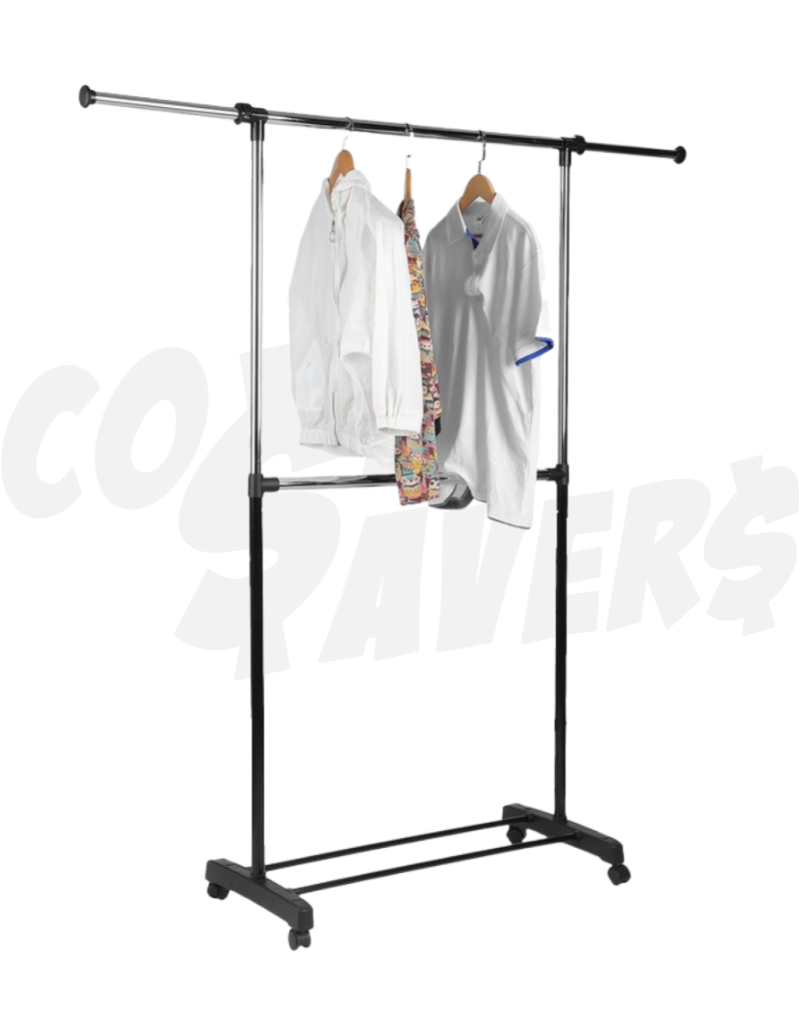 Whitmor Adjustable 2 Rod Garment Rack Cost Savers