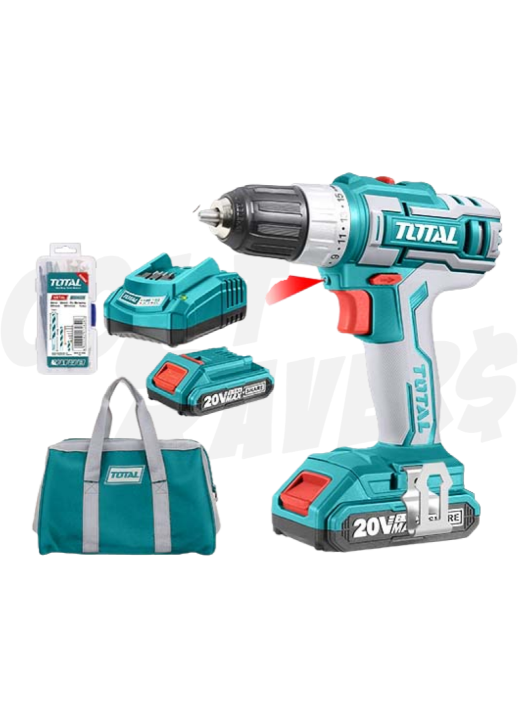Total Total Lithium-Ion Impact Drill Set
