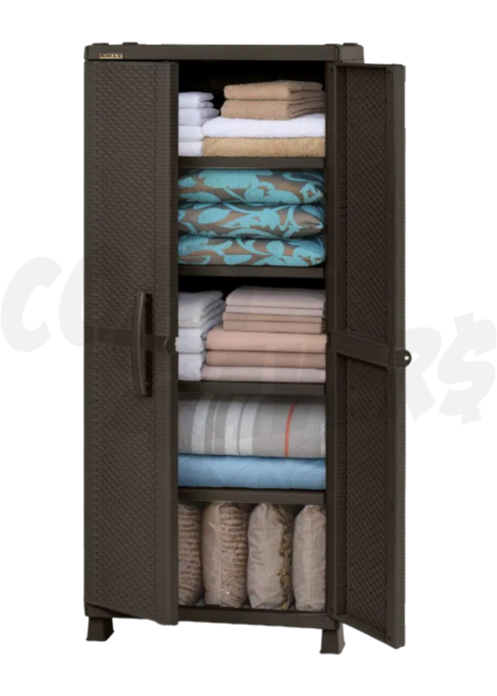 Rimax Rimax Resin Brown  Wicker Utility Cabinet