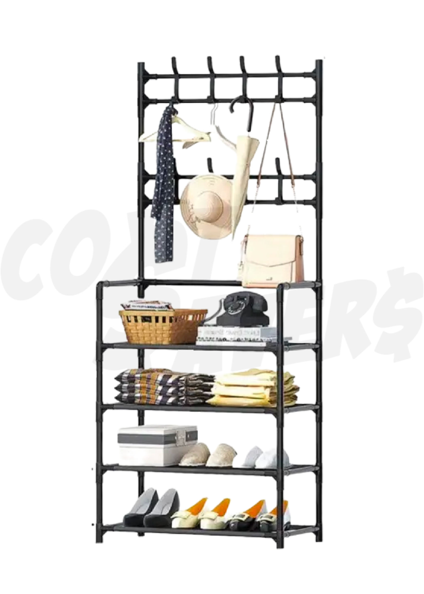 New Simple Floor 5 Layer Clothes Rack