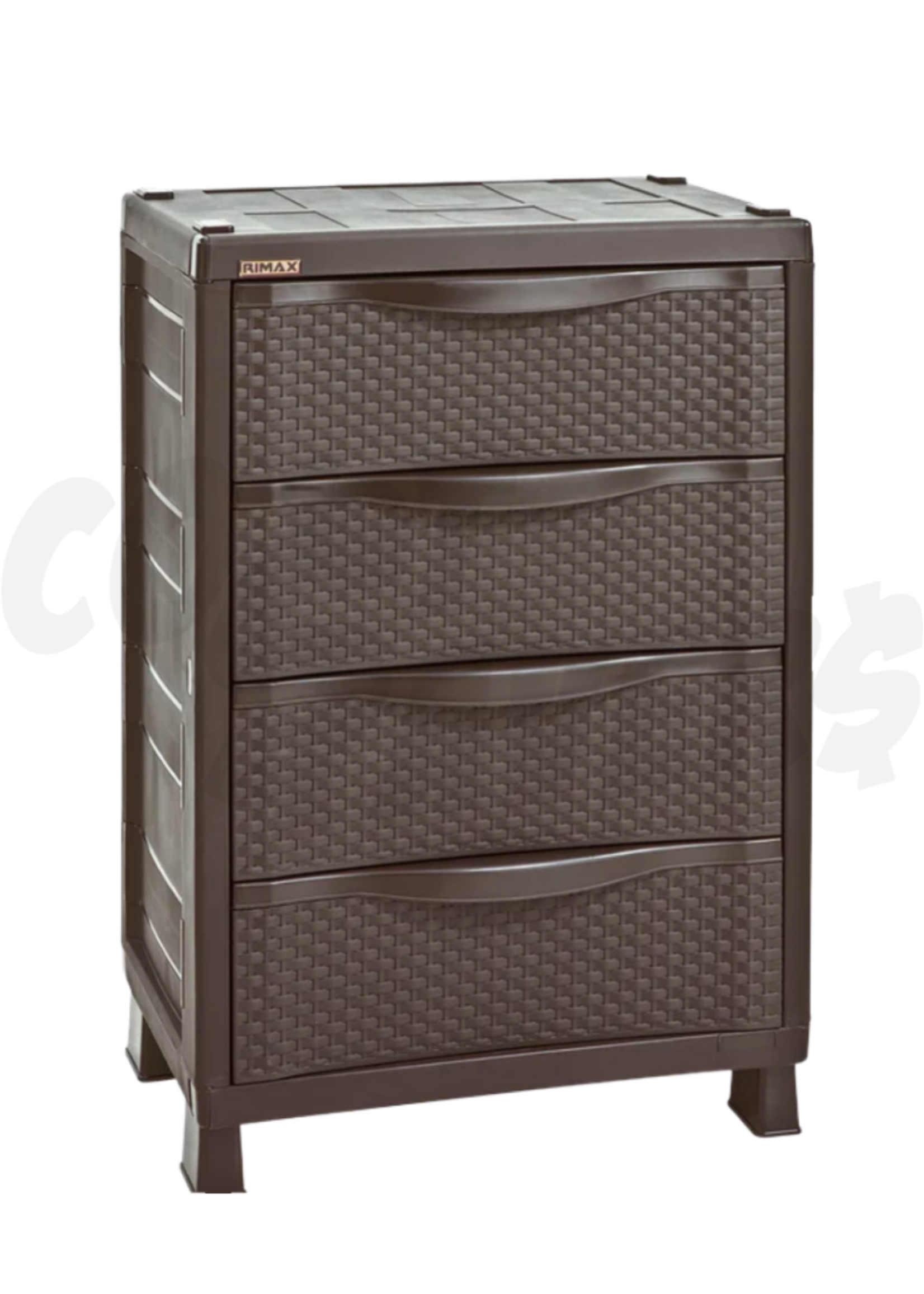 Rimax Rimax 4 Drawer Wicker Chest of Drawers