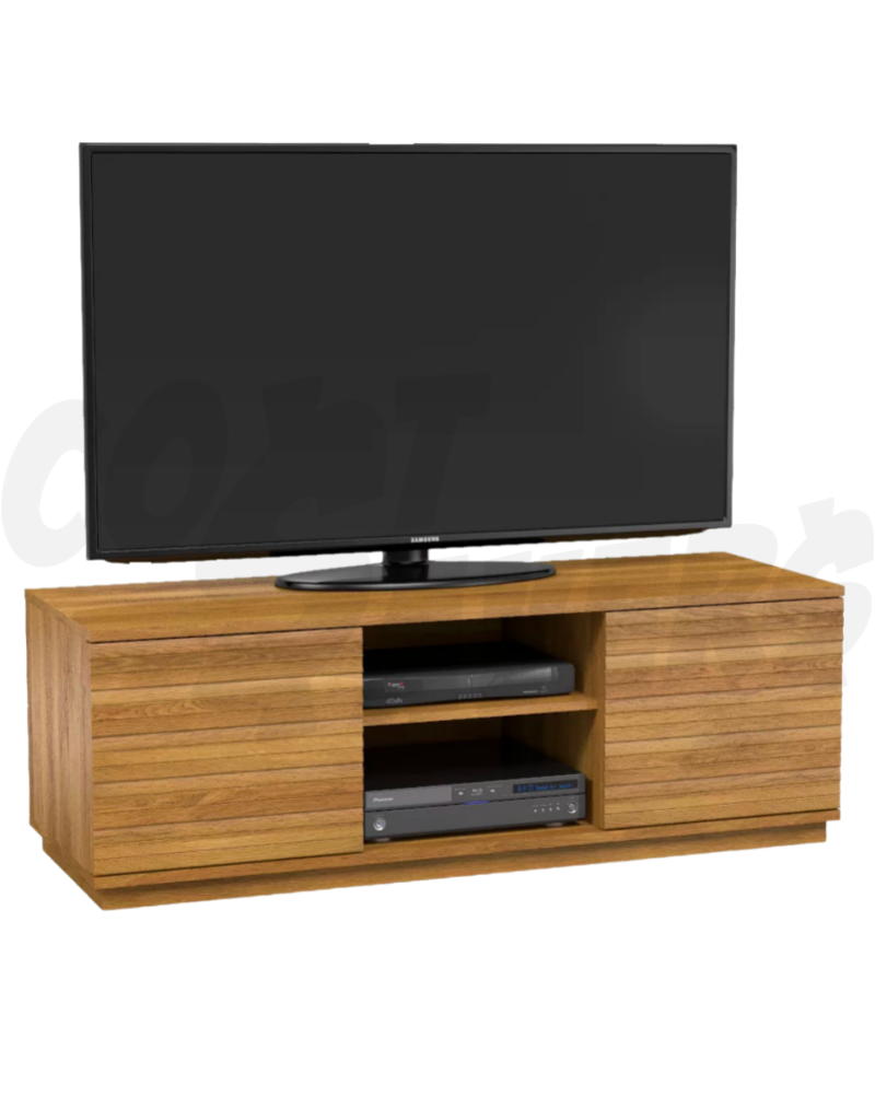Sauder Select TV Credenza with Doors Pale Oak Cost Savers