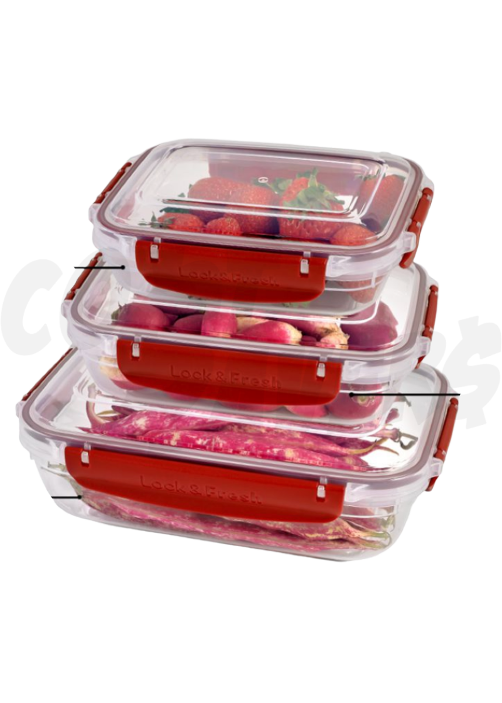 Dunya Dunya 3pcs Master Silicone Seal Container Set