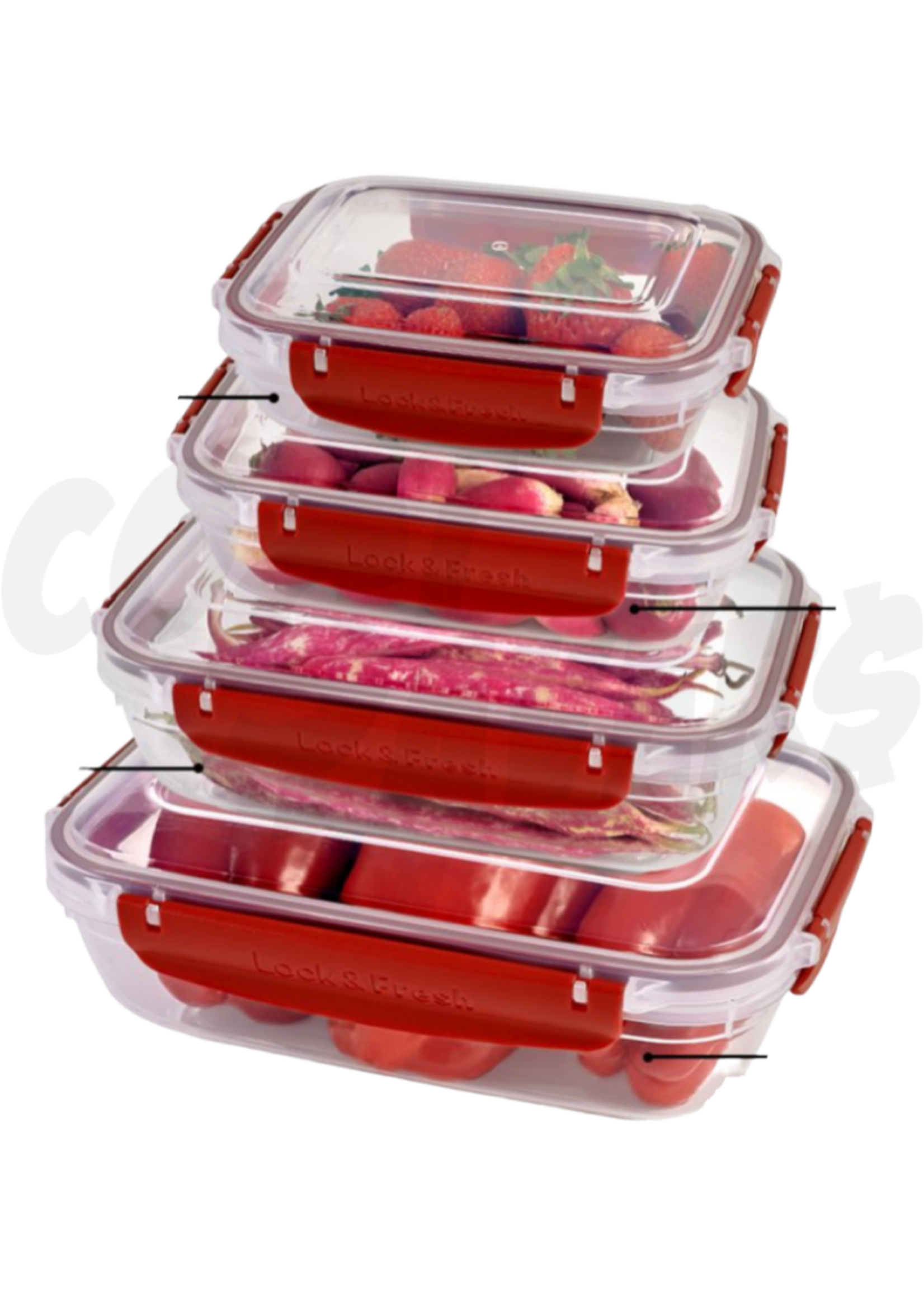 Dunya Dunya 4pc Master Silicone Seal Container Set