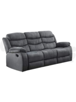 Bill Reclining 3pc Living Room Set (Grey)