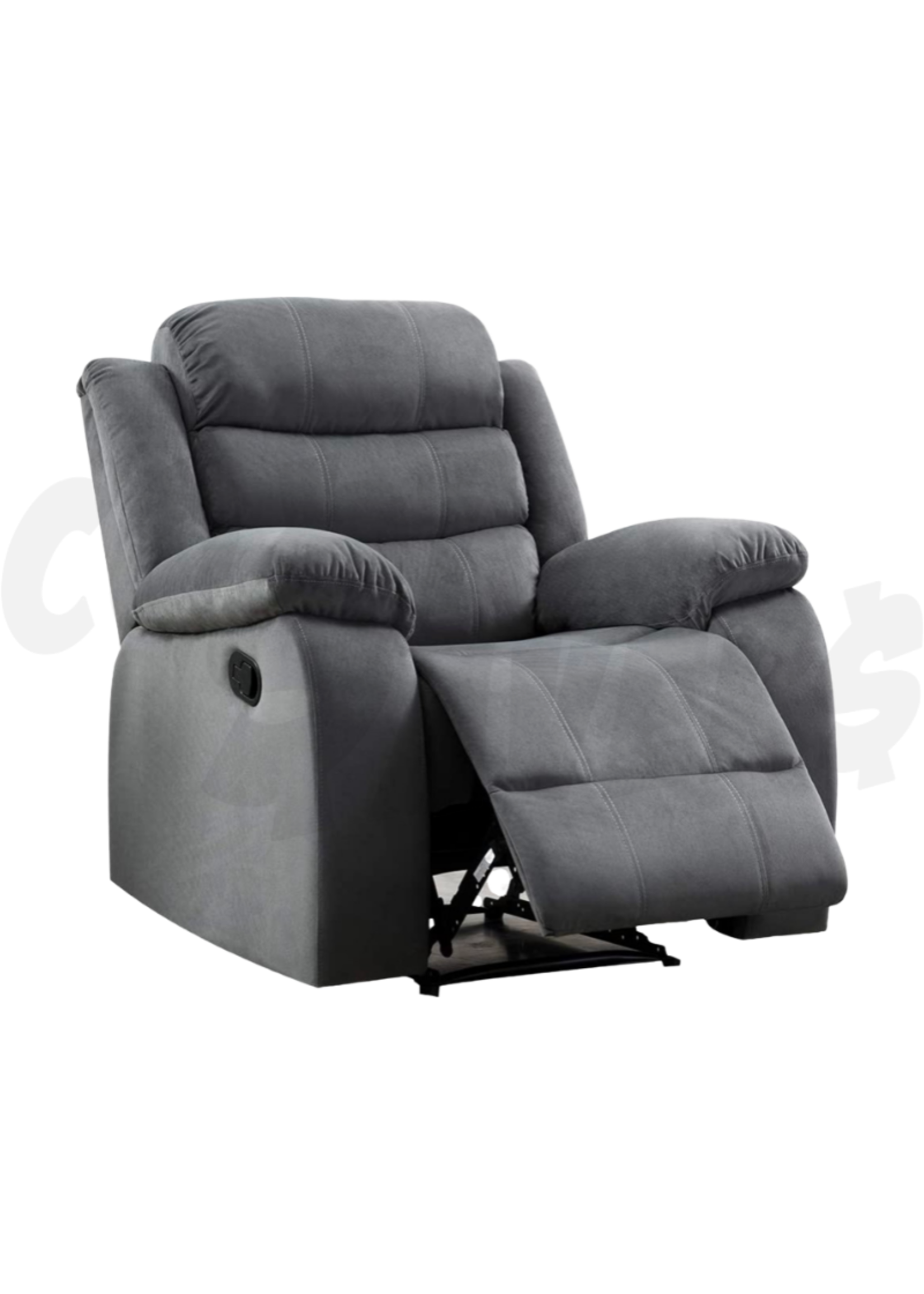 Bill Reclining 3pc Living Room Set (Grey)