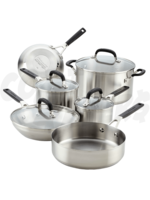 Winco SPC-7H 7 Piece Cookware Set: 1 & 2 qt Sauce Pans, 4 1/2 qt Dutch Oven  & 10 Saute Pan - URECO Online