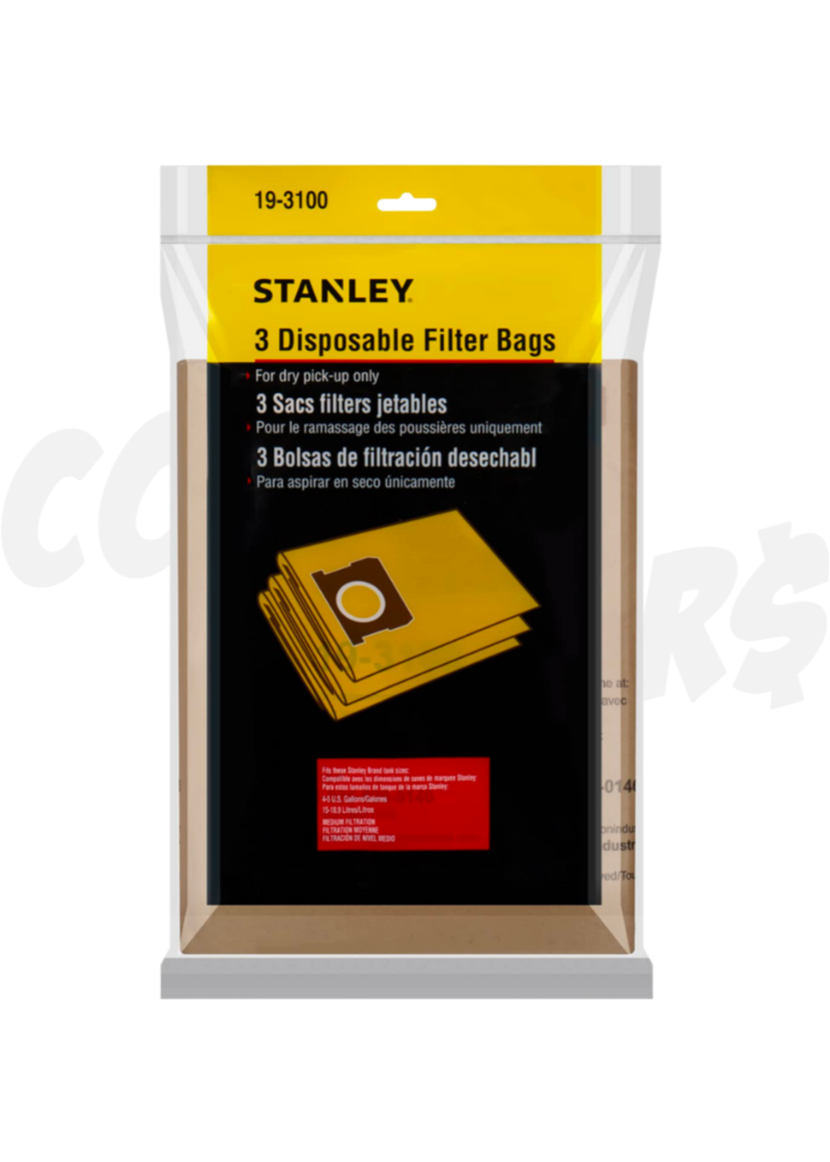 Stanley Stanley Disposable Filter Bags  (3pk)