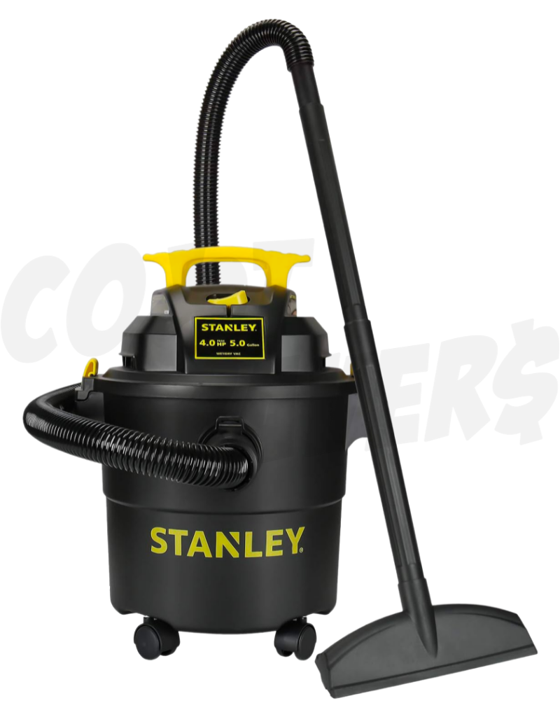 Stanley 5 Gallon, 4.5 HP Stainless Steel Wet/Dry Vacuum - Sam's Club