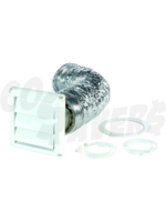 ACE ACE Multi-Purpose Vent Kit Outdoor 4" x 8' (White)