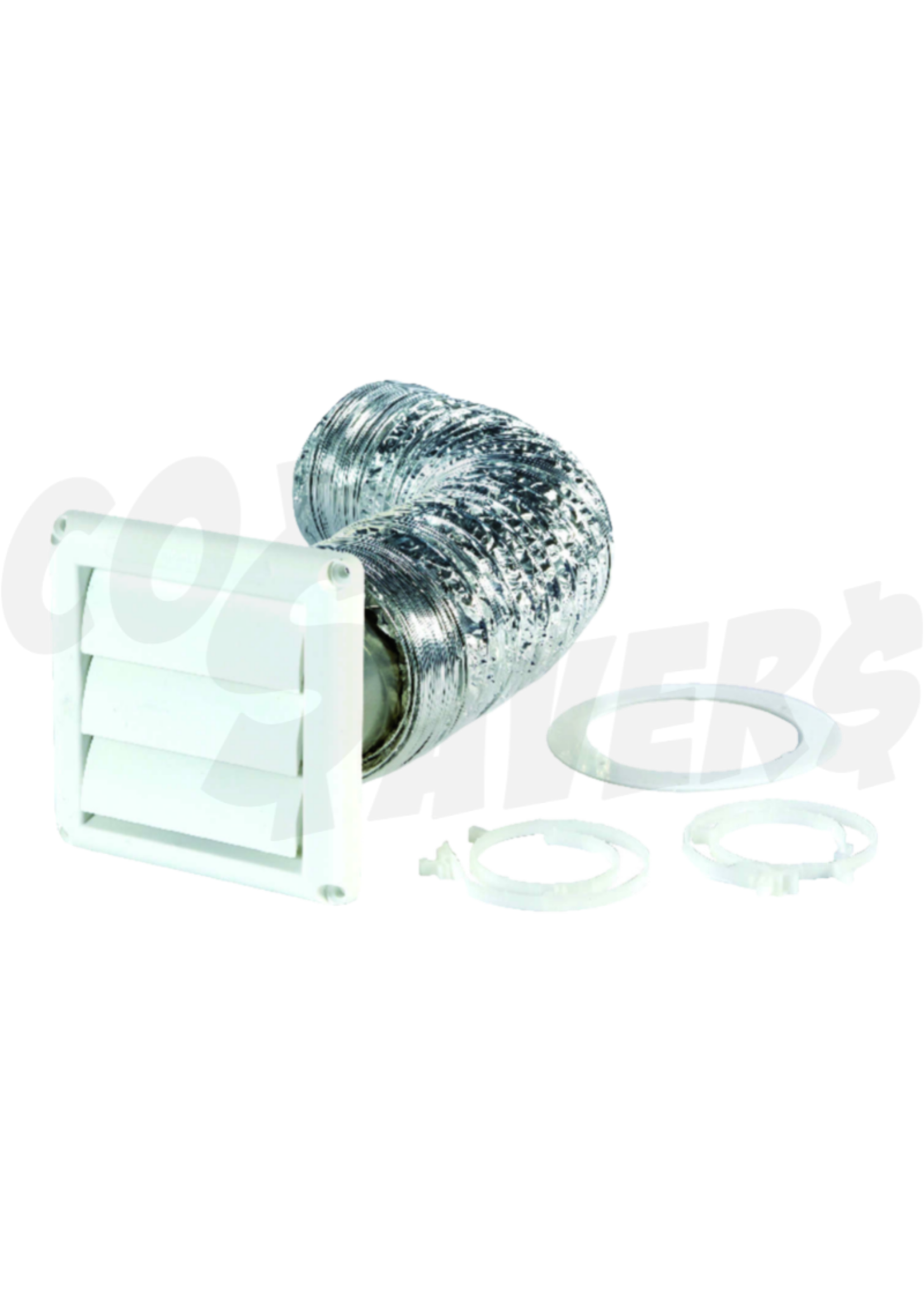 ACE ACE Multi-Purpose Vent Kit Outdoor 4" x 8' (White)