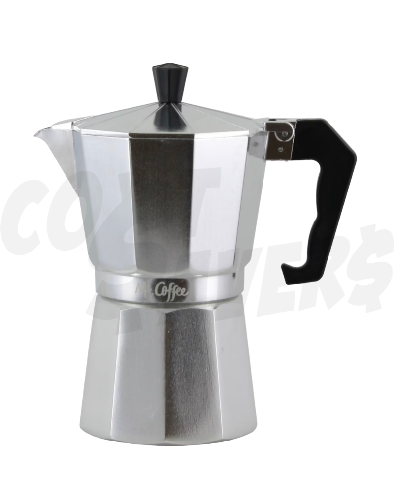 Mr. Coffee 3pc 6 Cup Stove Top Espresso Maker Cost Savers
