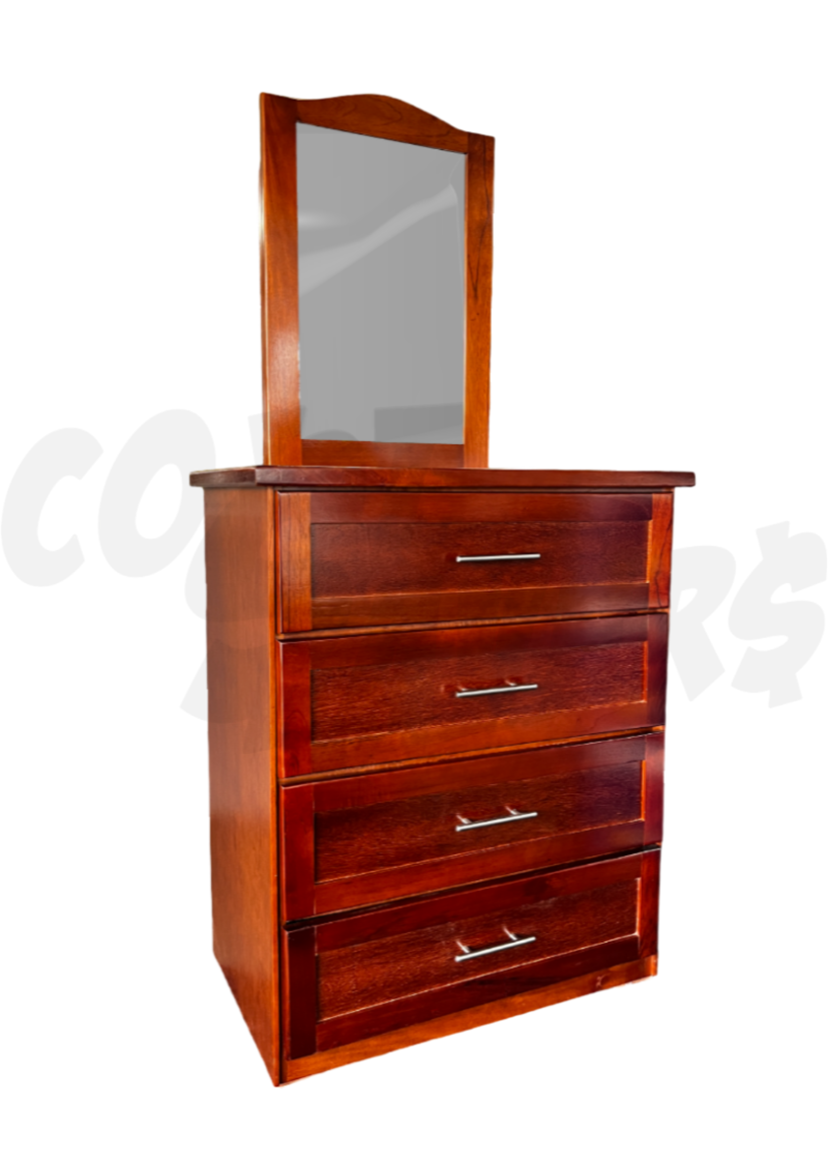 Rosario 4 Drawer Cedar Chest of Drawers w/ Mirror (GP)