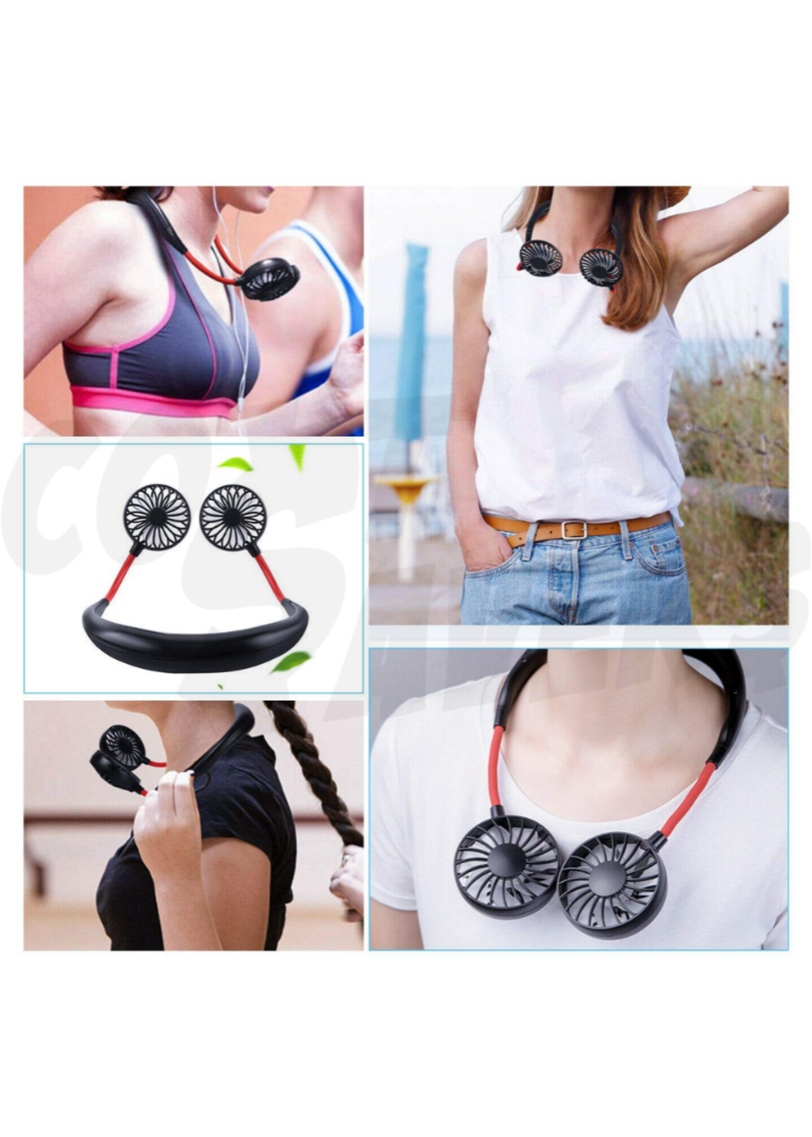 Whirlwind Whirlwind Rechargeable Handsfree Portable Fan