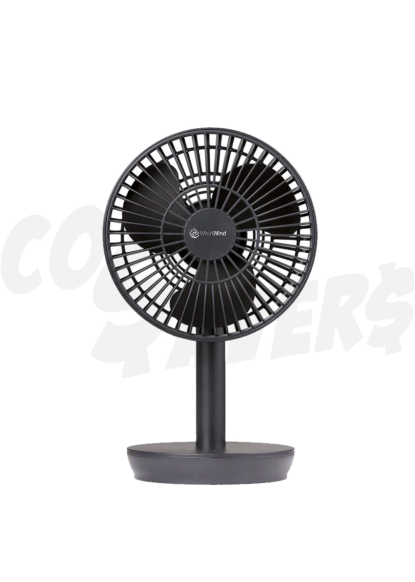 Whirlwind Whirlwind 6" Rechargeable Portable  Desk Fan (Black)