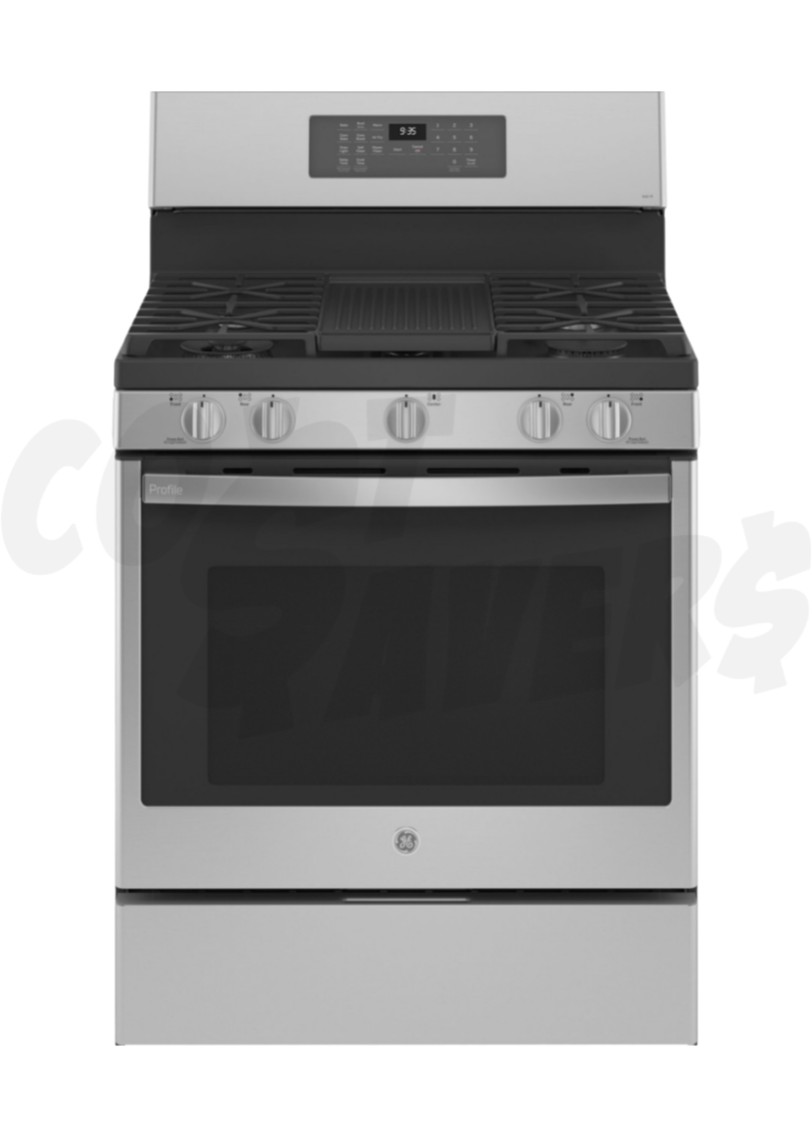 G.E G.E Profile 30" 5 Burner WIFI Convection / Air Fry Fingerprint Resistant S/Steel Gas Range