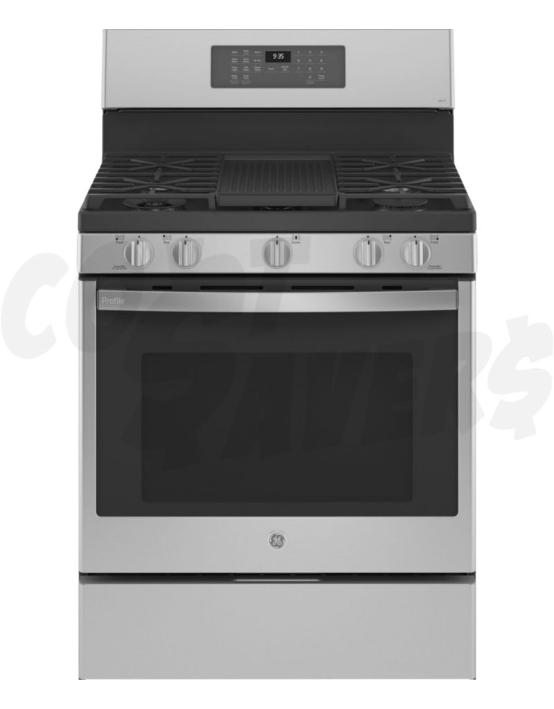 G.E Profile 30" 5 Burner Convection / Air Fry Fingerprint Resistant S