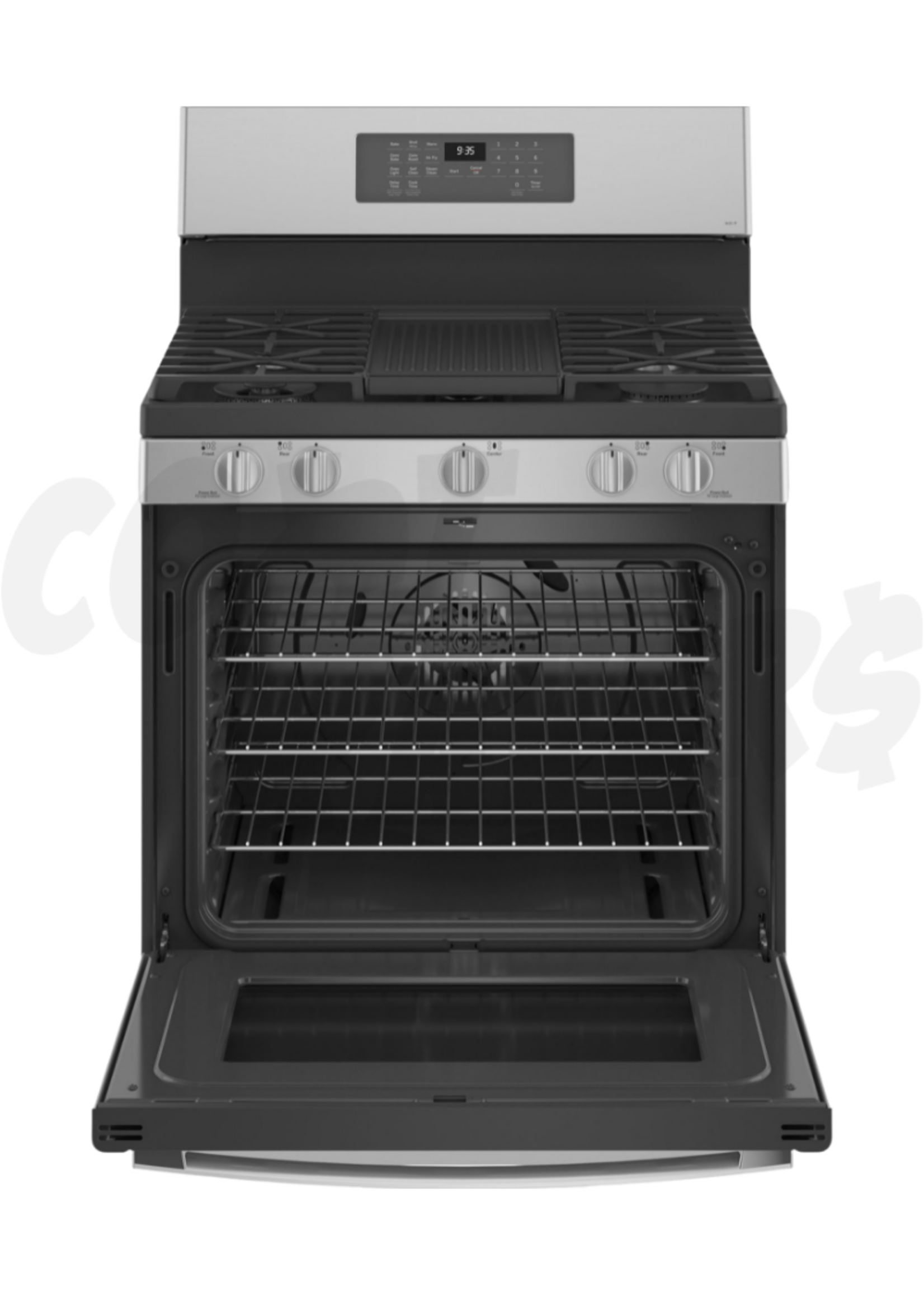 G.E G.E Profile 30" 5 Burner WIFI Convection / Air Fry Fingerprint Resistant S/Steel Gas Range