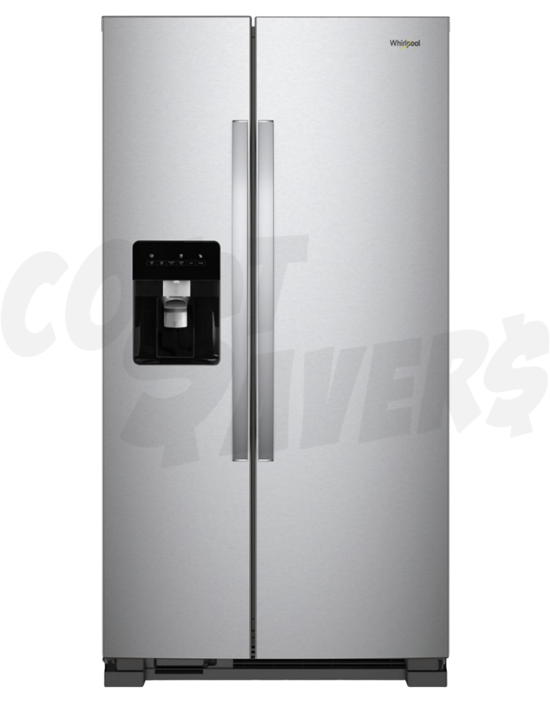 韓国ブランド通販サイト SXS Cu.Ft 25 Whirlpool S/Steel Savers Cost - Refrigerator 冷蔵庫・冷凍庫