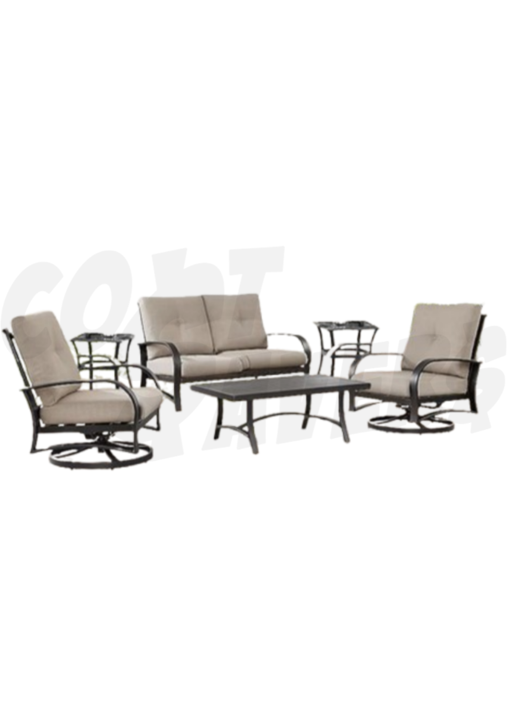Orleans 6pc Patio Set (Beige)