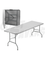 Rhino Top Heavy Duty 8ft Folding Table (Off White)