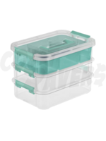 Sterilite Sterilite Stack & Carry 3 Layer Handle Box Clear