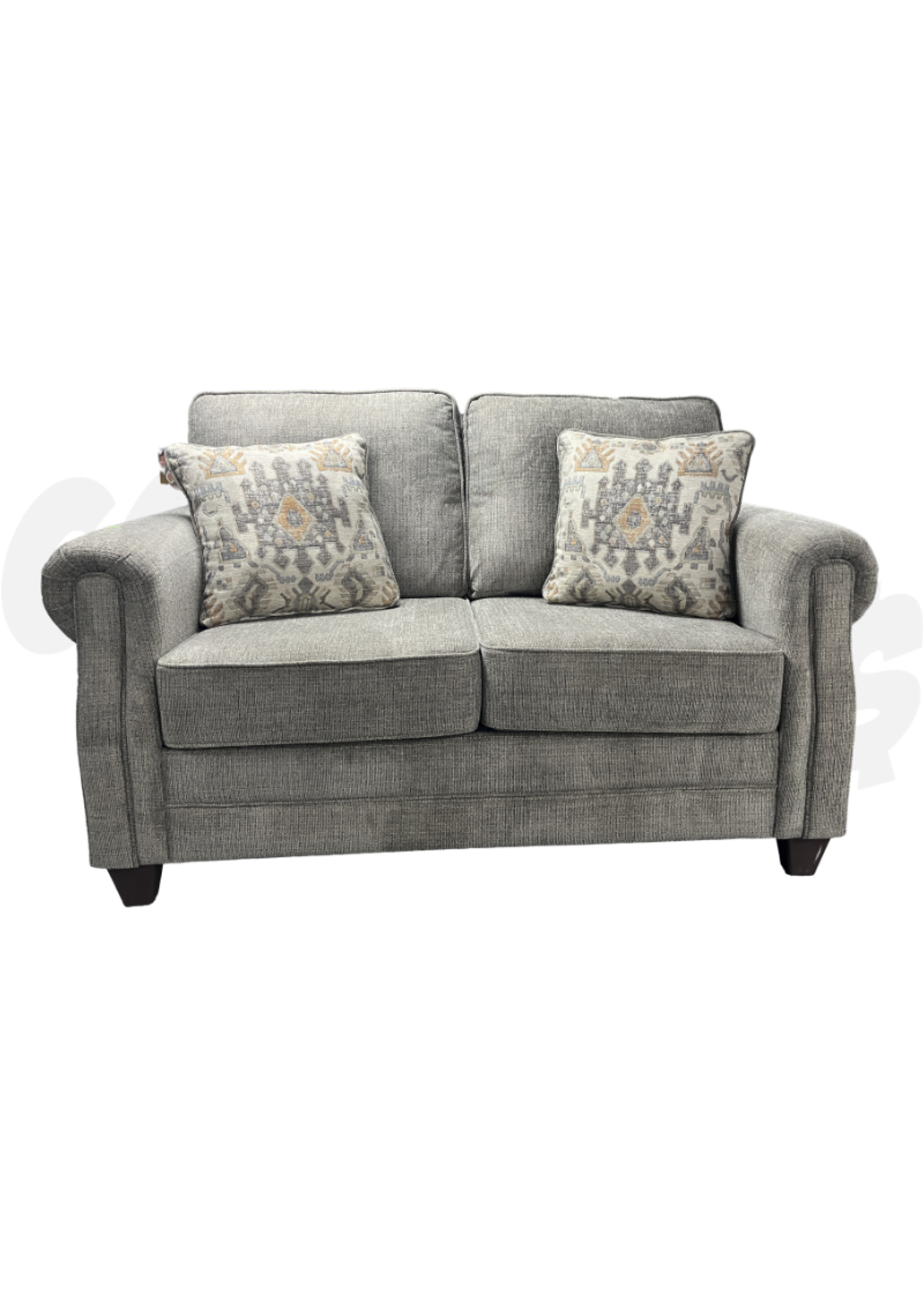 Wood House Islander 3pc Living Room Set (Archie Gun Metal)