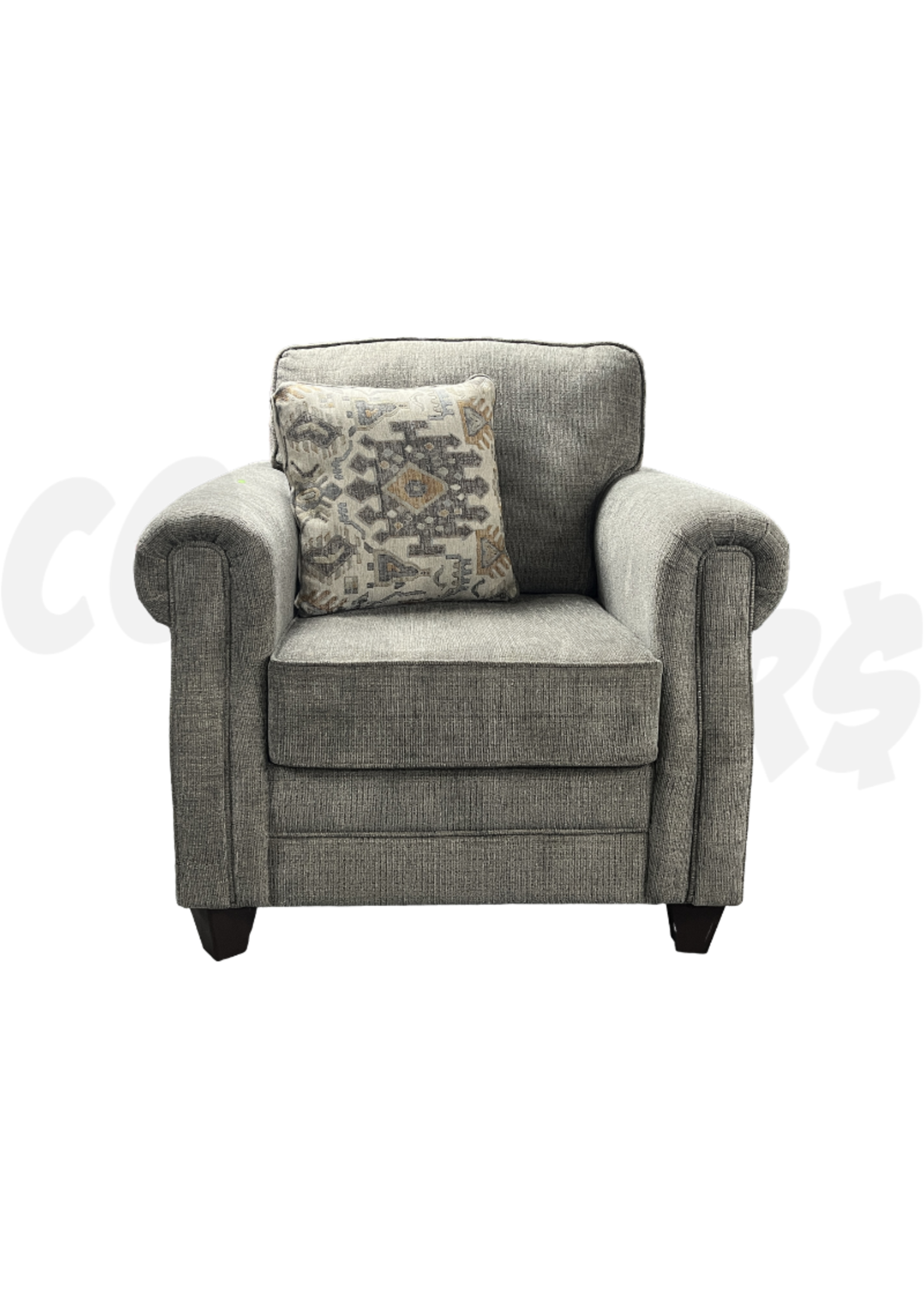 Wood House Islander 3pc Living Room Set (Archie Gun Metal)