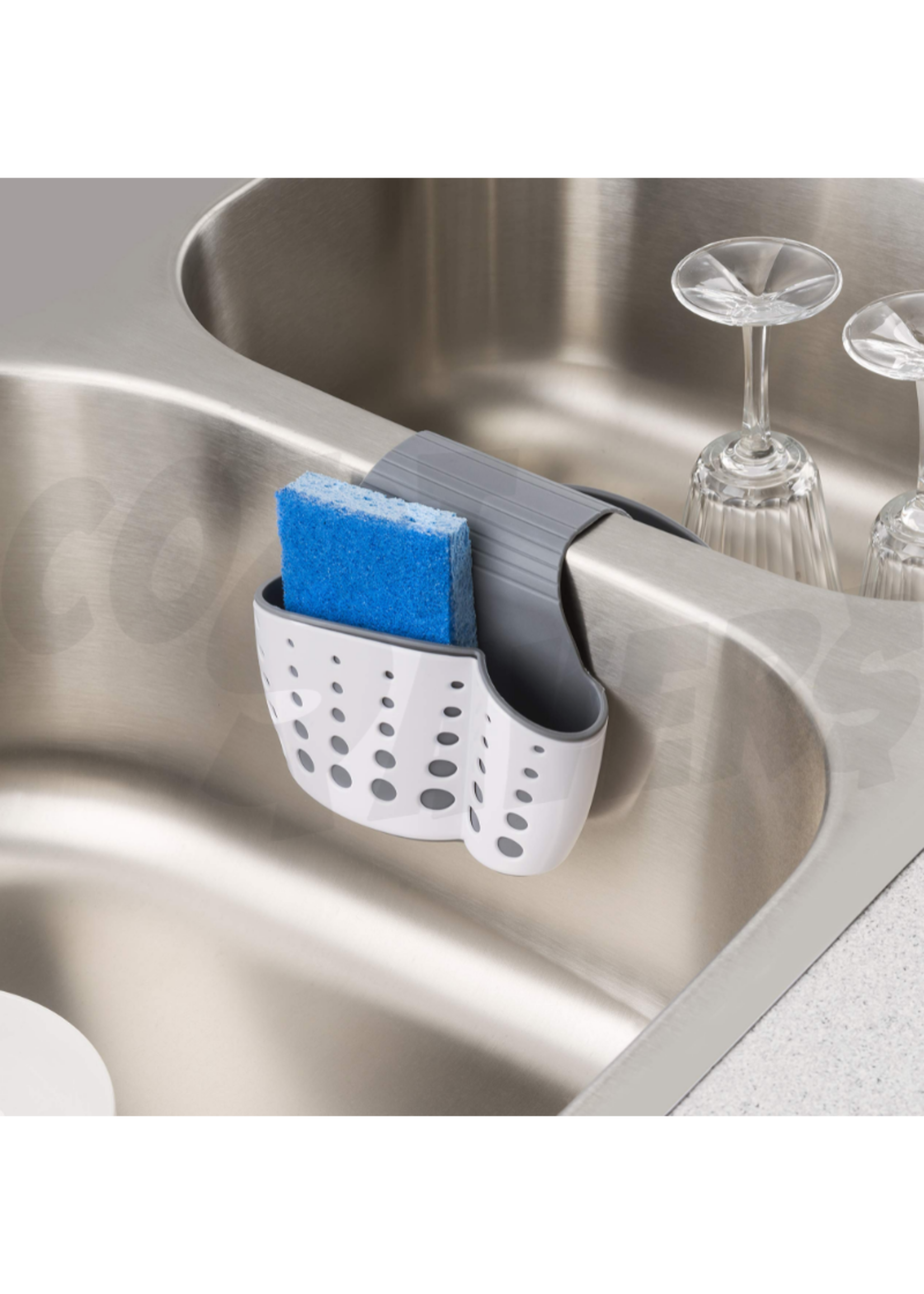 Home Basics Home Basics Dual Faucet Sponge Holder