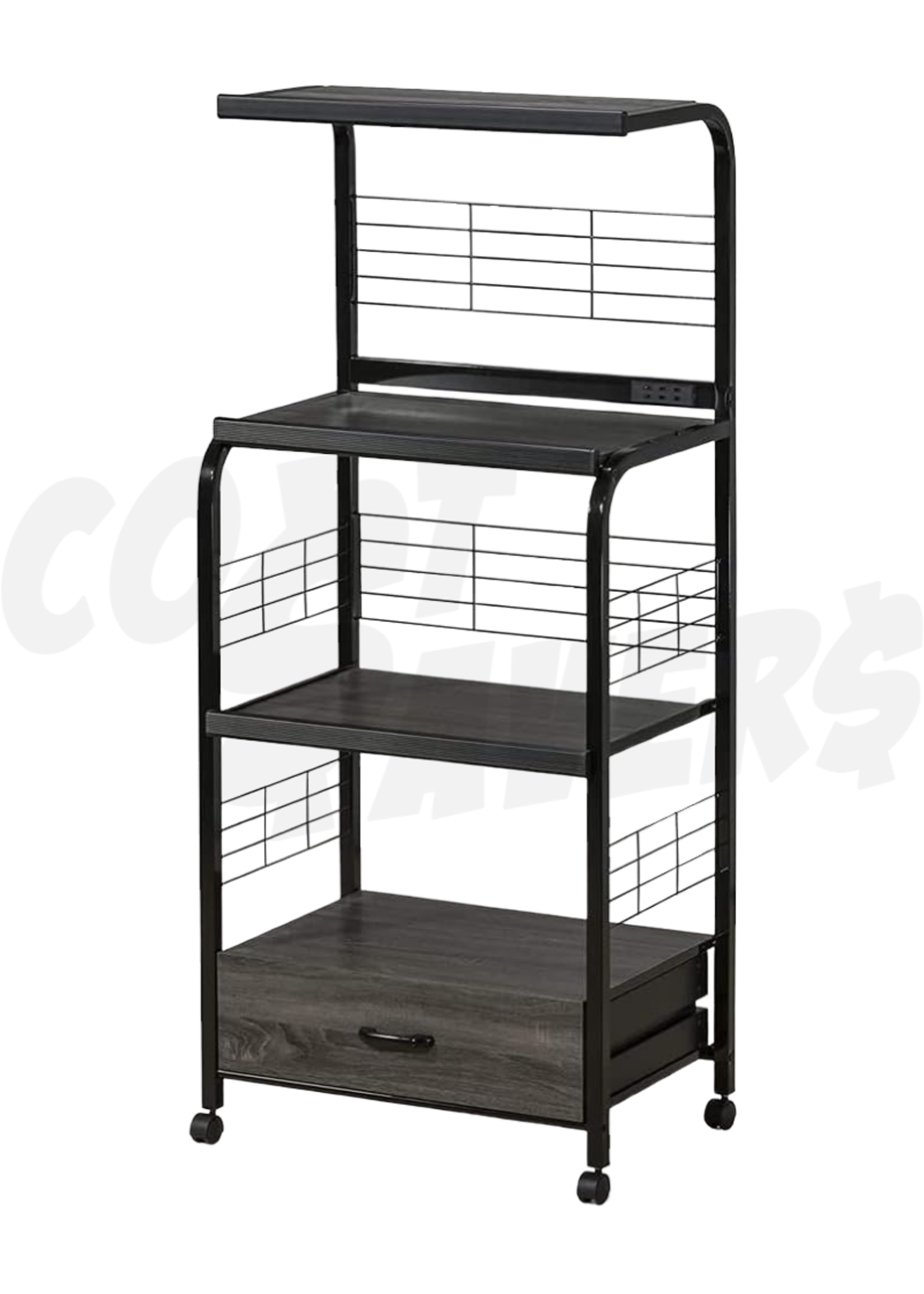 Welland Microwave Oven Rack w/Drawer (Espresso)