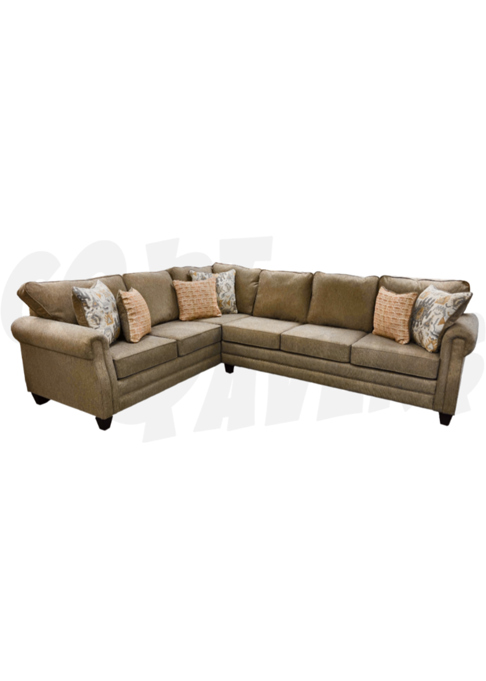 Wood House Islander Sectional (Ketchum Brown)