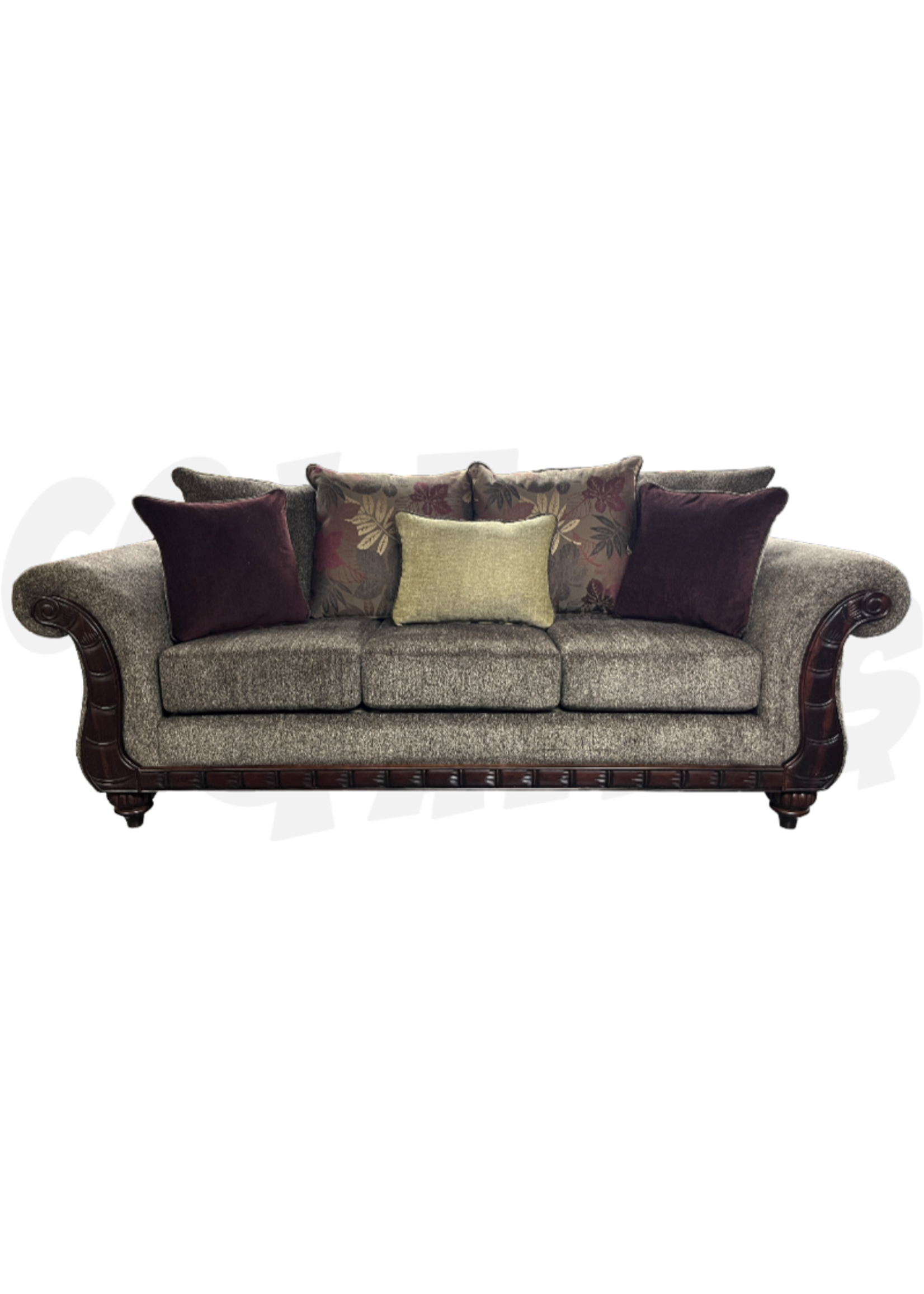 Wood House Regal Palm 3pc Living Room Set
