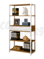 Yike Metal Bookshelf w/ Drawers