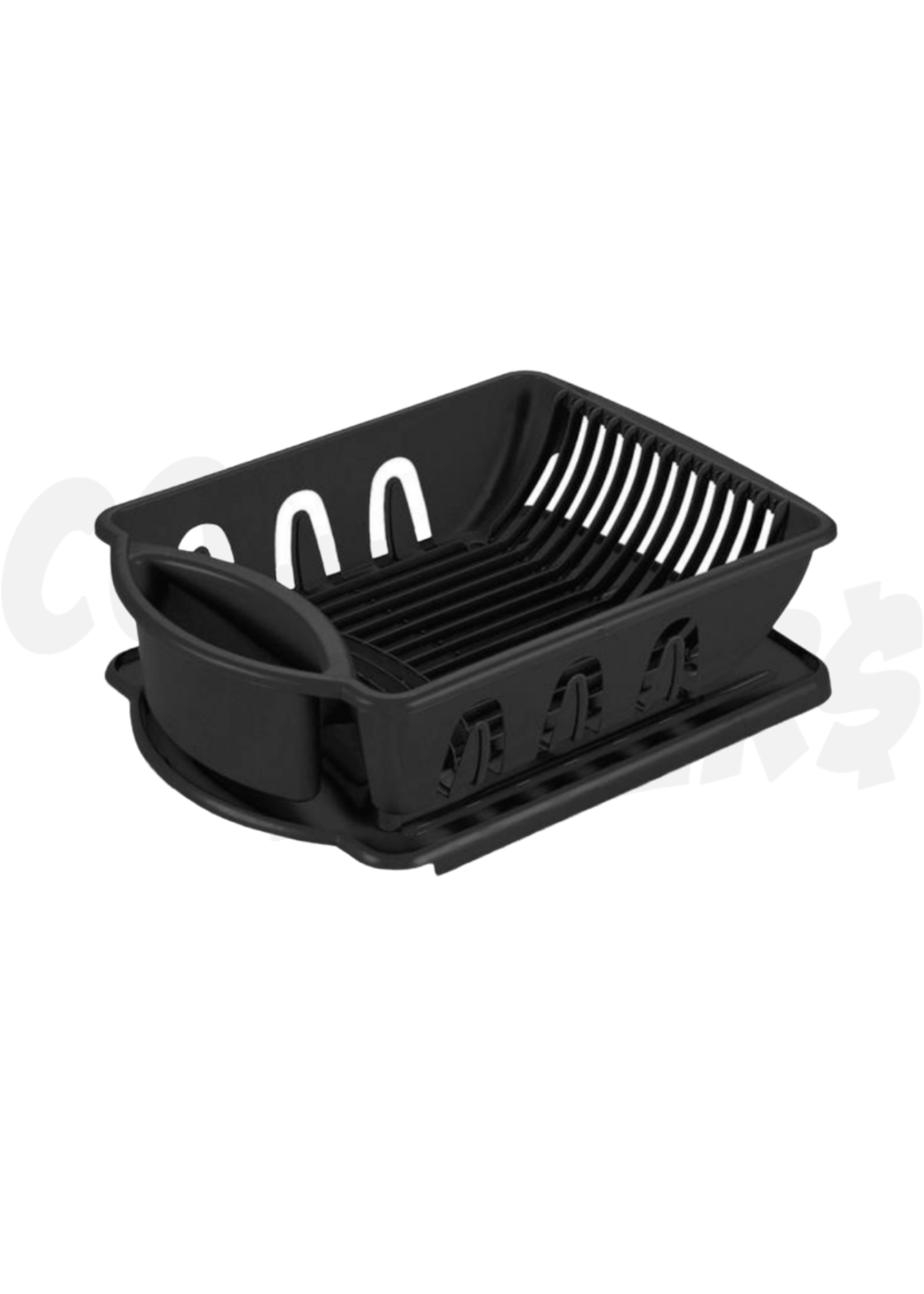 Sterilite Sterilite 2pc Dish Drainer Black (S)