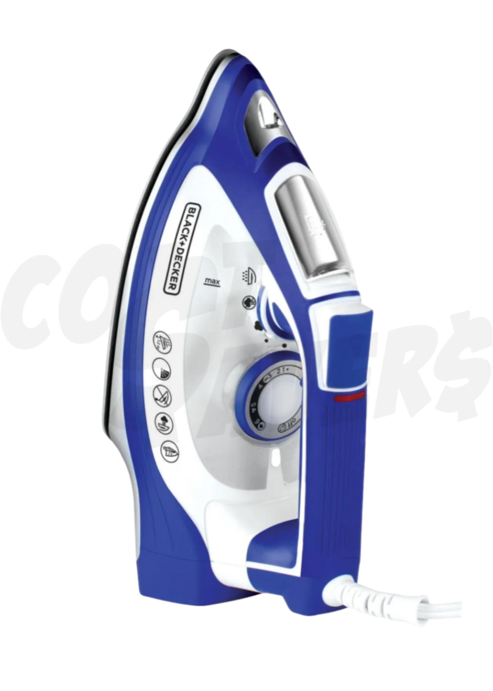 Black & Decker Black & Decker Non-Stick Electric Iron w/ Auto Shut Off (Blue)