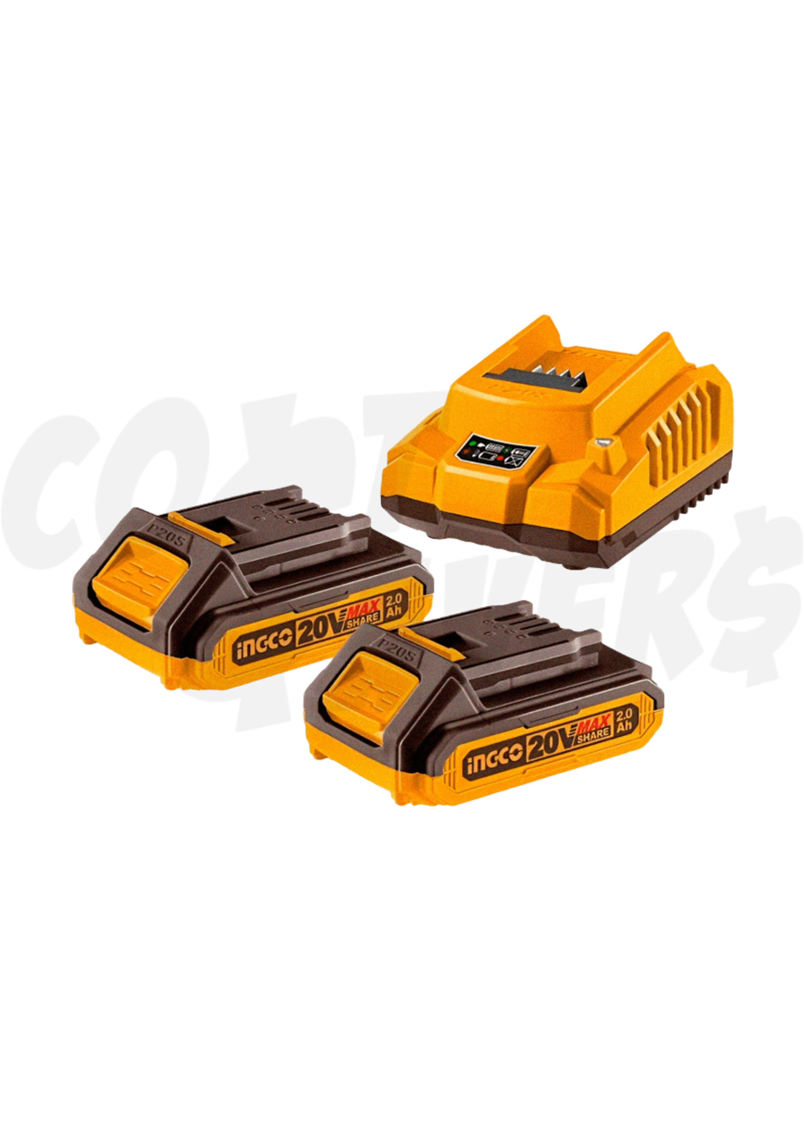 Ingco Ingco 2 Lithium-Ion Battery and Charger Set