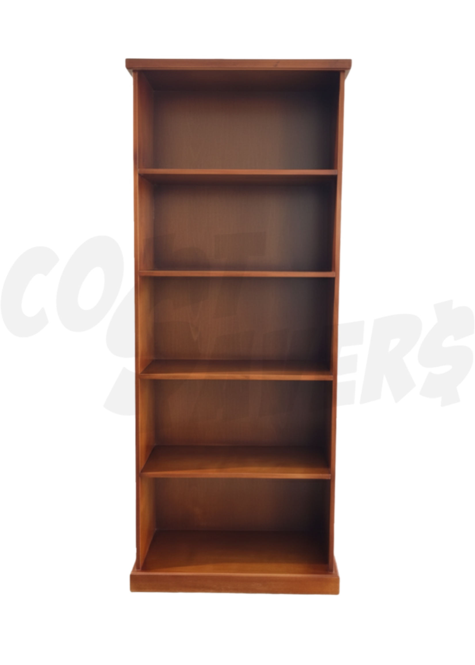 MK Narrow 5 Shelf Bookshelf (Brown)