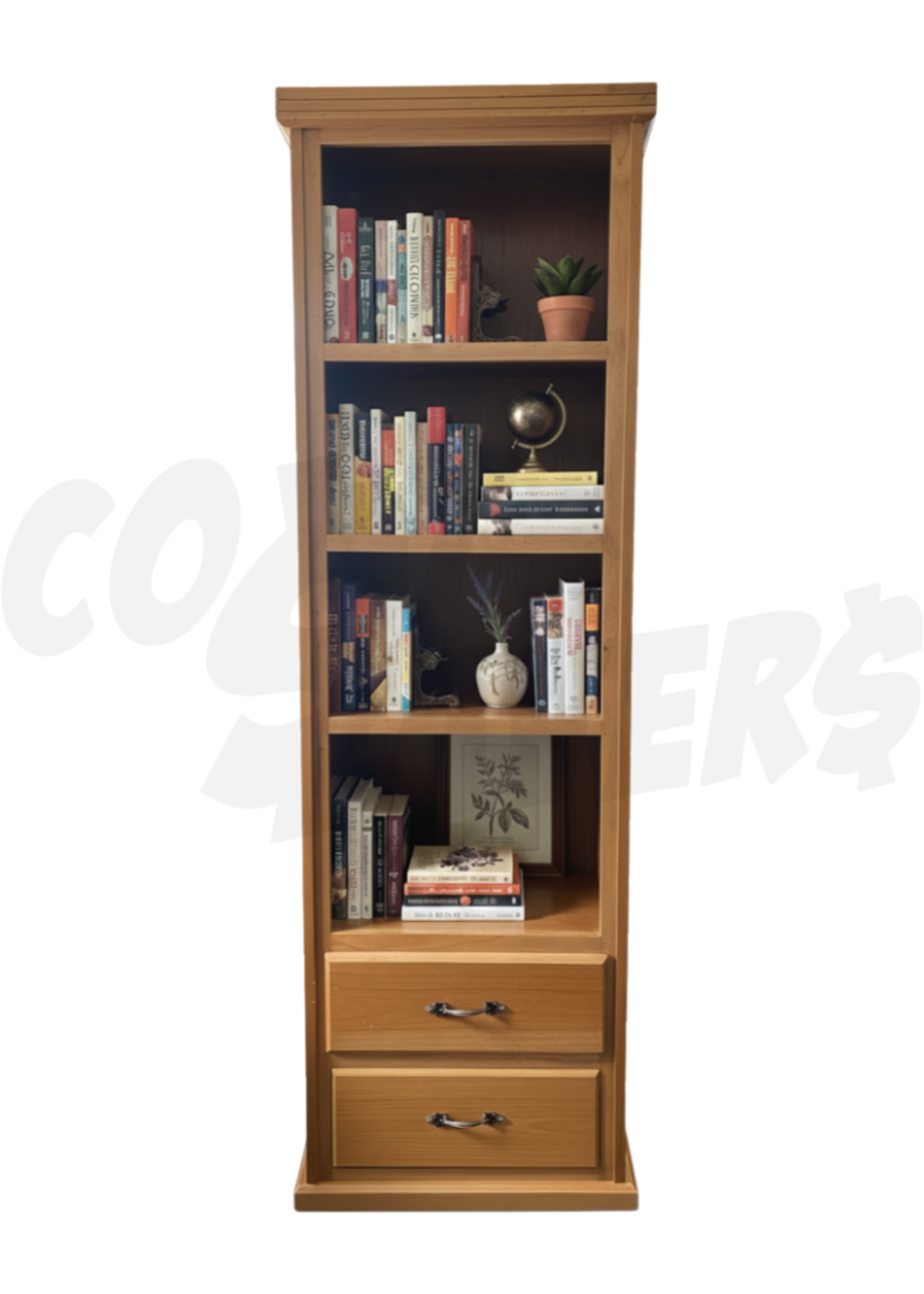 Bookshelf 4 Shelf 2 Drawers (SK)