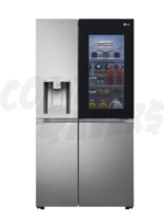 LG LG 24 Cu.Ft Instaview SXS Refrigerator w/Dispenser (Noble Steel) (VS25XHWC)