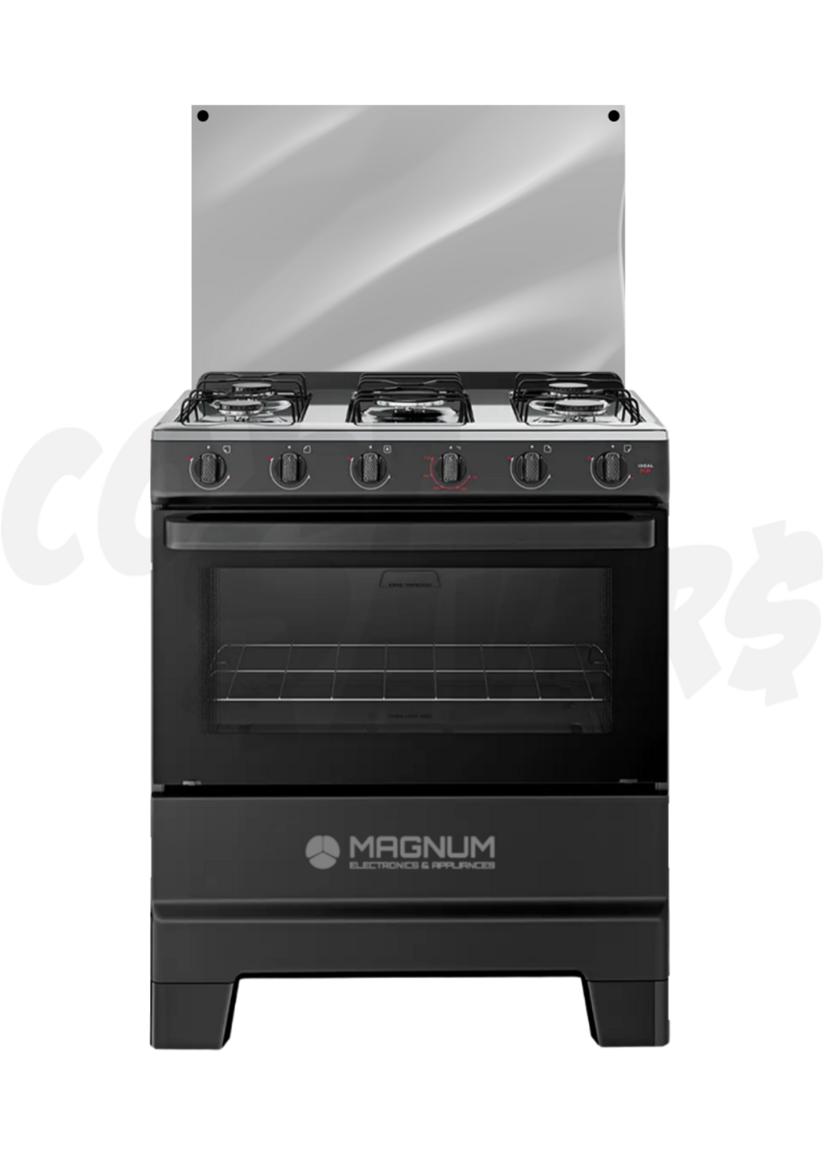 Magnum Magnum 30" 5 Burner Gas Range (Black)