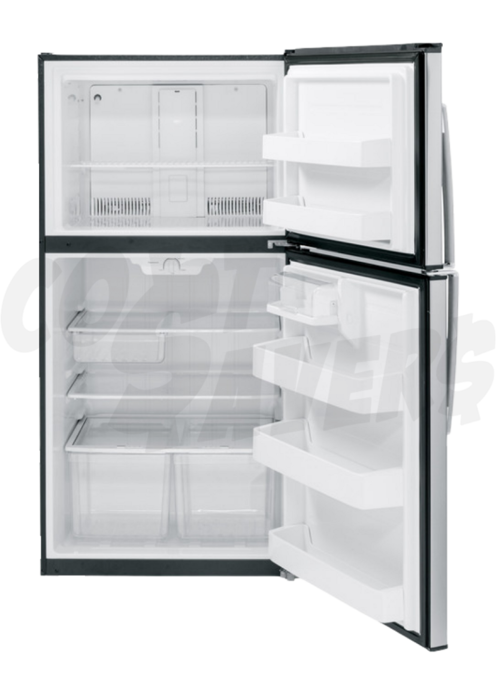 G.E G.E.21.1 Cu. Ft. T/B Refrigerator (S/Steel)
