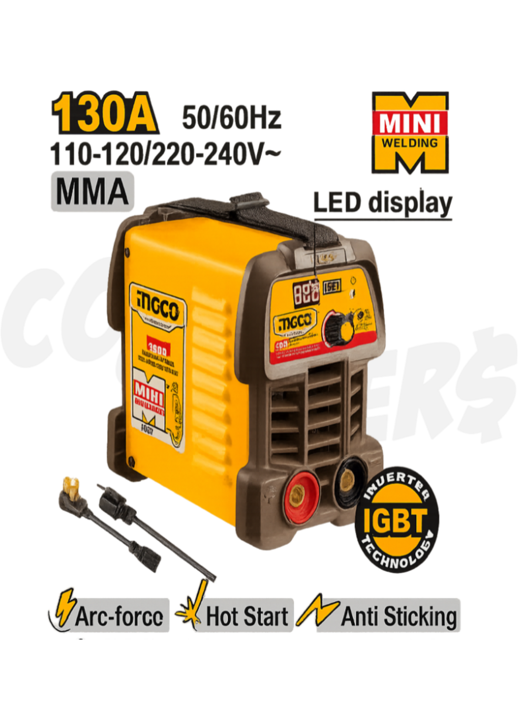 Ingco Ingco 110/220V 130A Inverter MMA Welding Machine